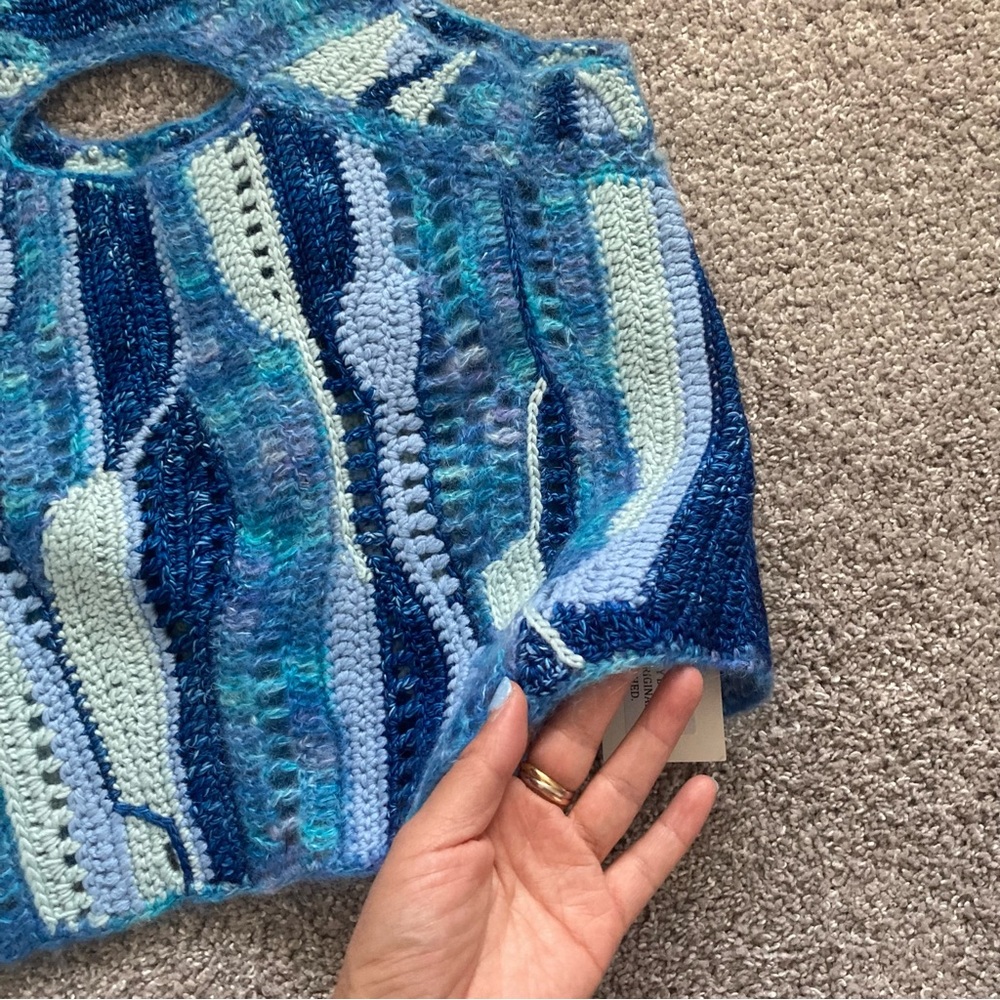 Sea New York Blue Patterned Midi Skirt - Picture 5 of 13